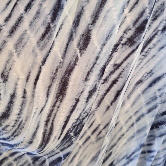 Michael Michael Kors Midnight Blue Tie Dye Georgette Maxi Dress Sz M/ $325 MRSP - Picture 9 of 12